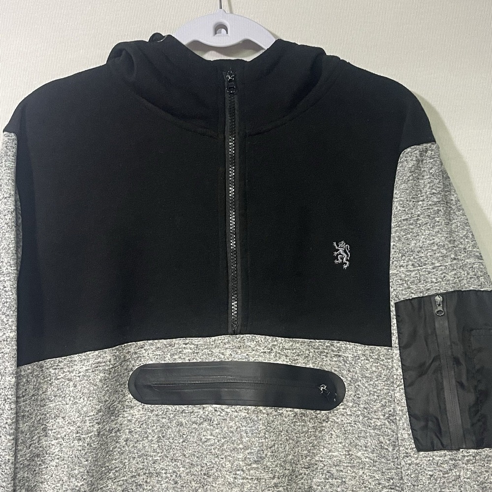 Lions Crest English Laundry - Pullover Gray And Black Hoodie Men's  Size Large